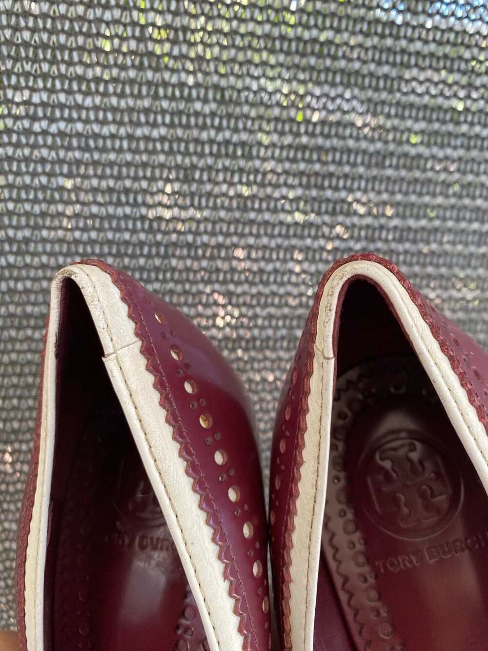 Tory Burch Burgundy Heels - Picture 8 of 9